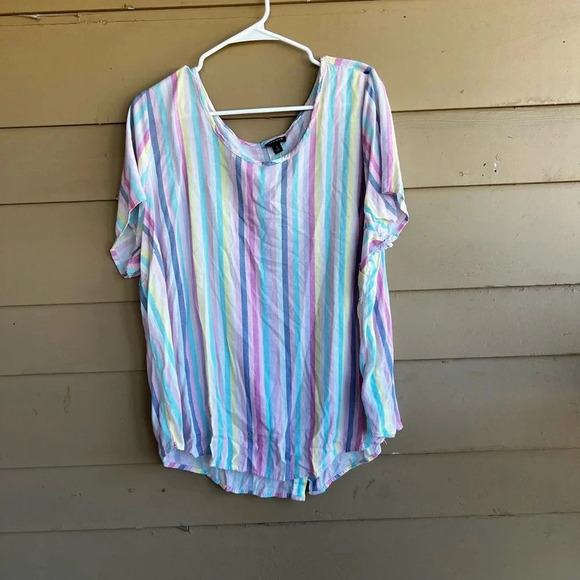 Torrid - Plus Size - Abbey Rayon Slub Top - Size 2X - Picture 3 of 8